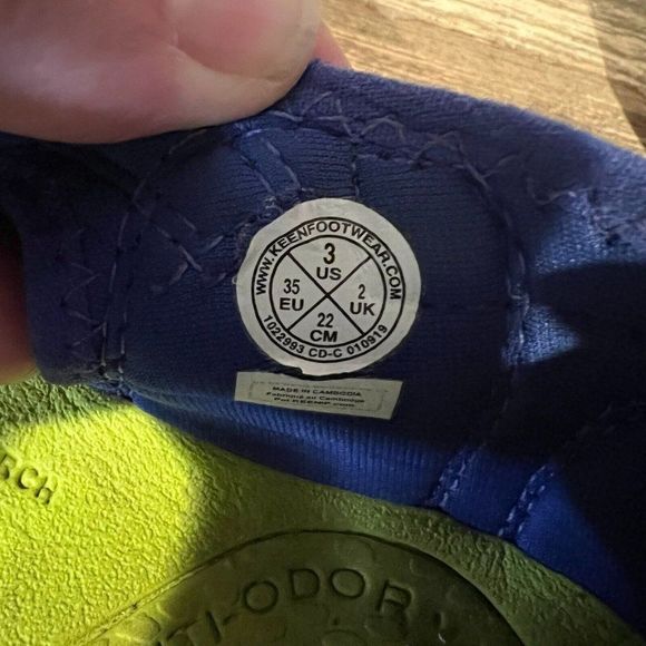 Childrens Kids Keen‎ Seacamp 2 CNX Blue Hiking Waterproof Sandals Shoes Size 3 Y - Picture 5 of 6